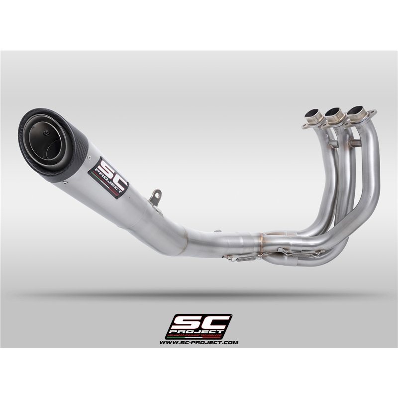 SC-Project Uitlaatsysteem 3-1 S1 | Zilver | Triumph 765 Street Triple