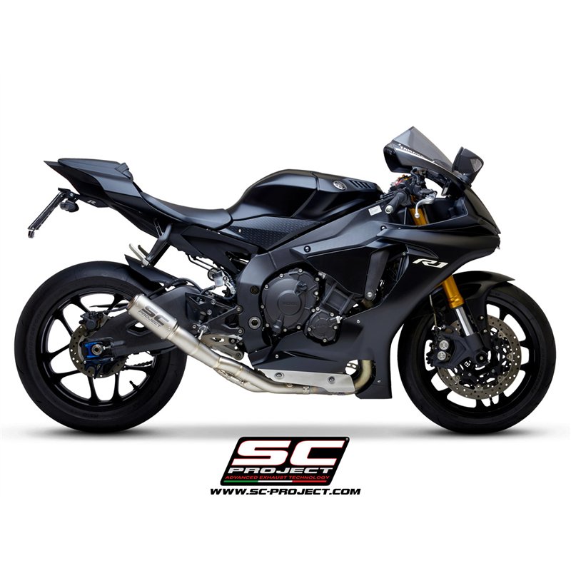 SC-Project Exhaust CR-T Mesh | Silver | Yamaha YZF-R1
