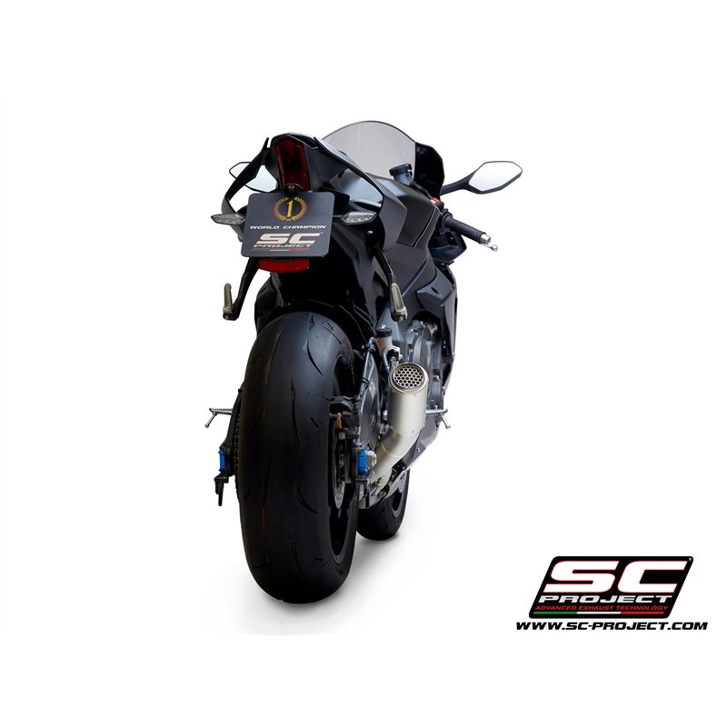 SC-Project Exhaust CR-T Mesh | Silver | Yamaha YZF-R1