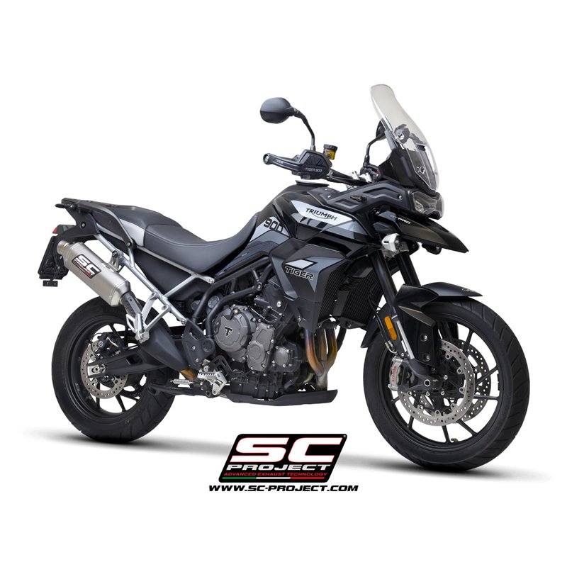 SC-Project Exhaust Rally Raid | Silver | Triumph 850 Tiger