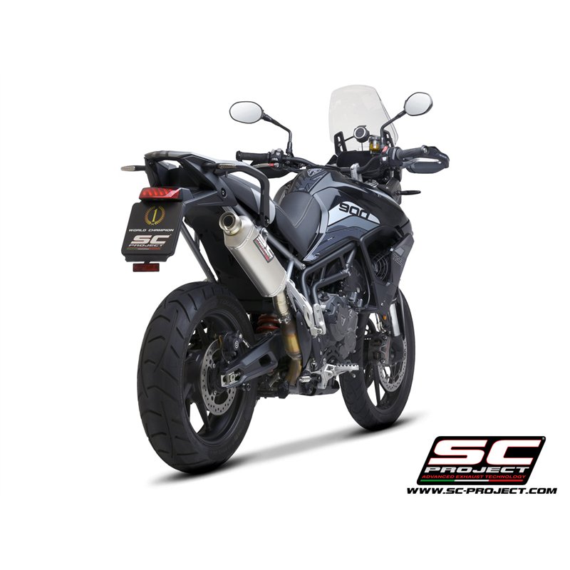 SC-Project Exhaust Rally Raid | Silver | Triumph 850 Tiger