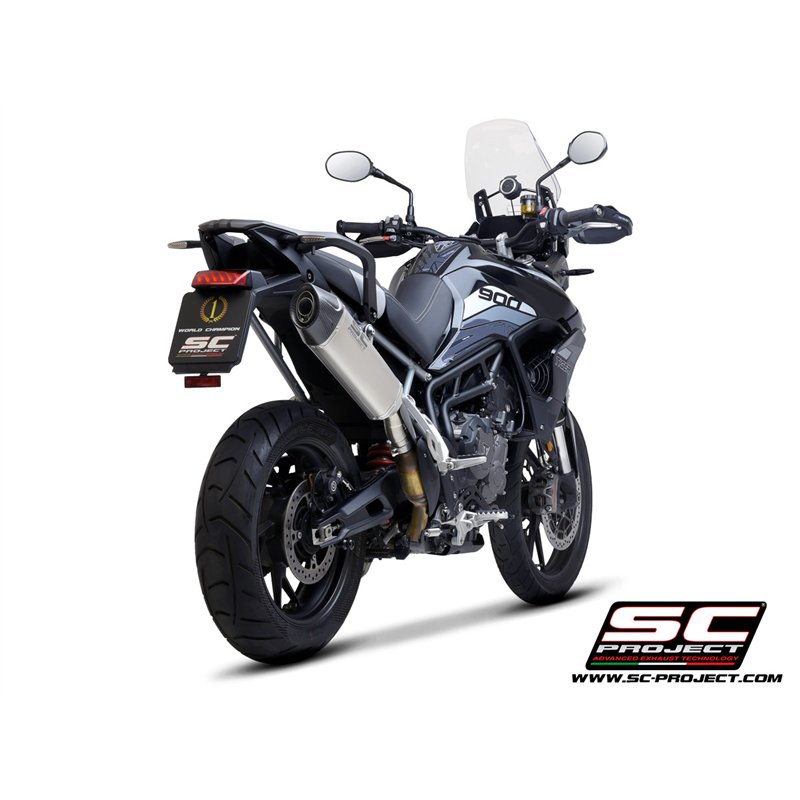 SC-Project Exhaust X-Plorer II | Silver | Triumph 850 Tiger