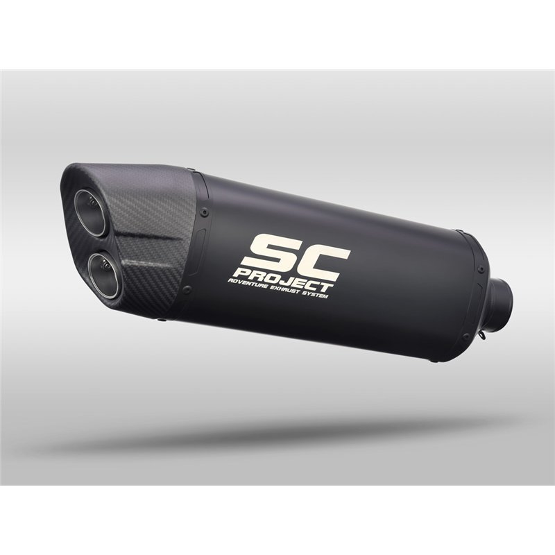 SC-Project Exhaust Adventure | Black | Triumph 850 Tiger