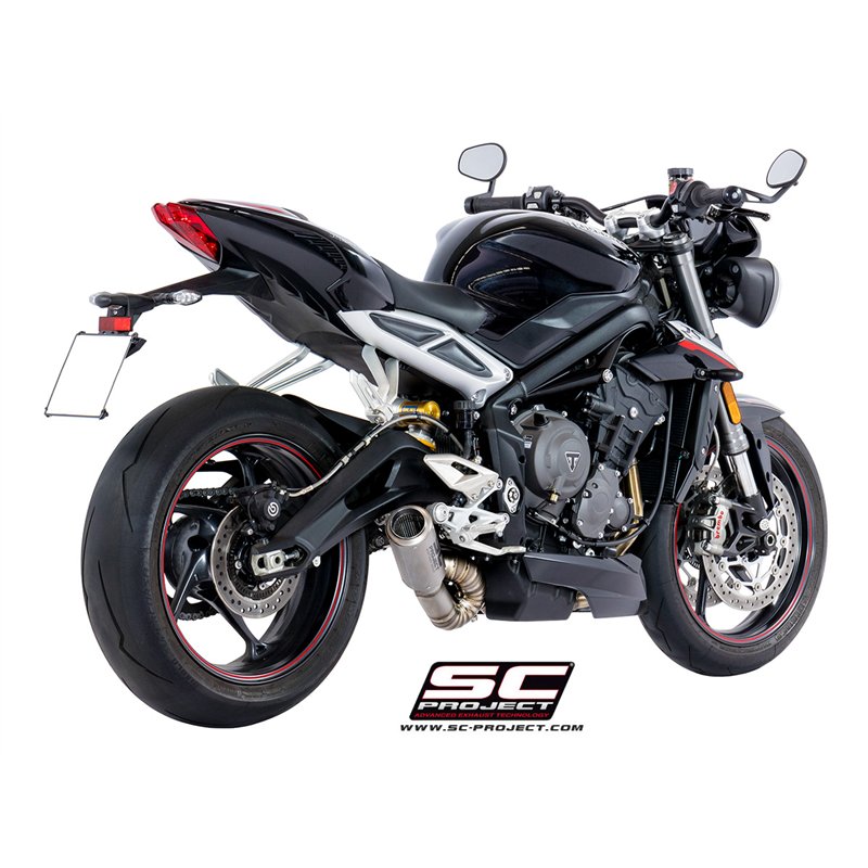 SC-Project Exhaust CR-T | Silver | Triumph 660 Street Triple S