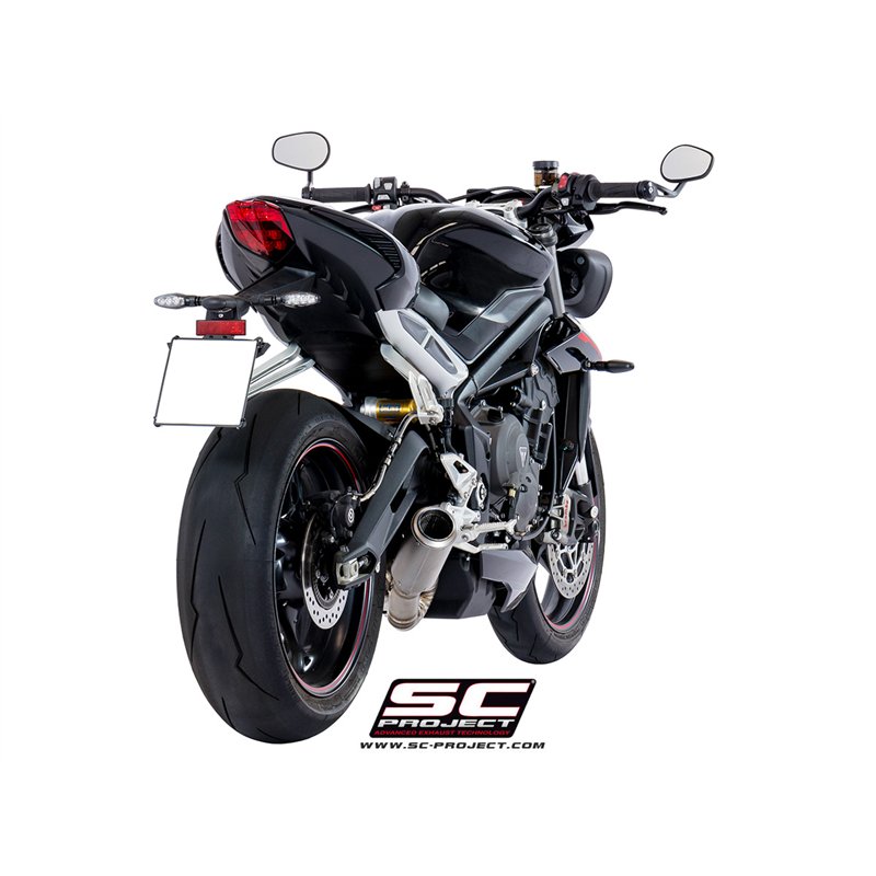 SC-Project Exhaust CR-T | Silver | Triumph 660 Street Triple S