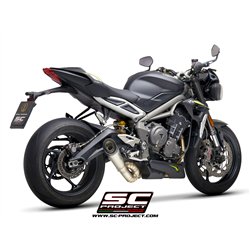 SC-Project Uitlaat S1 | Zilver | Triumph 660 Street Triple S