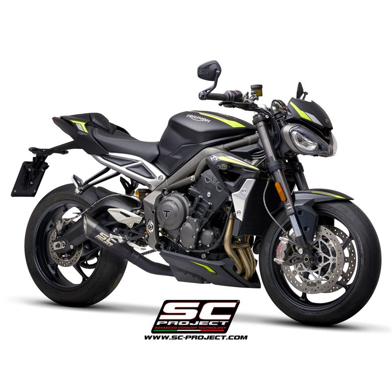 SC-Project Uitlaat S1 | Zwart | Triumph 660 Street Triple S