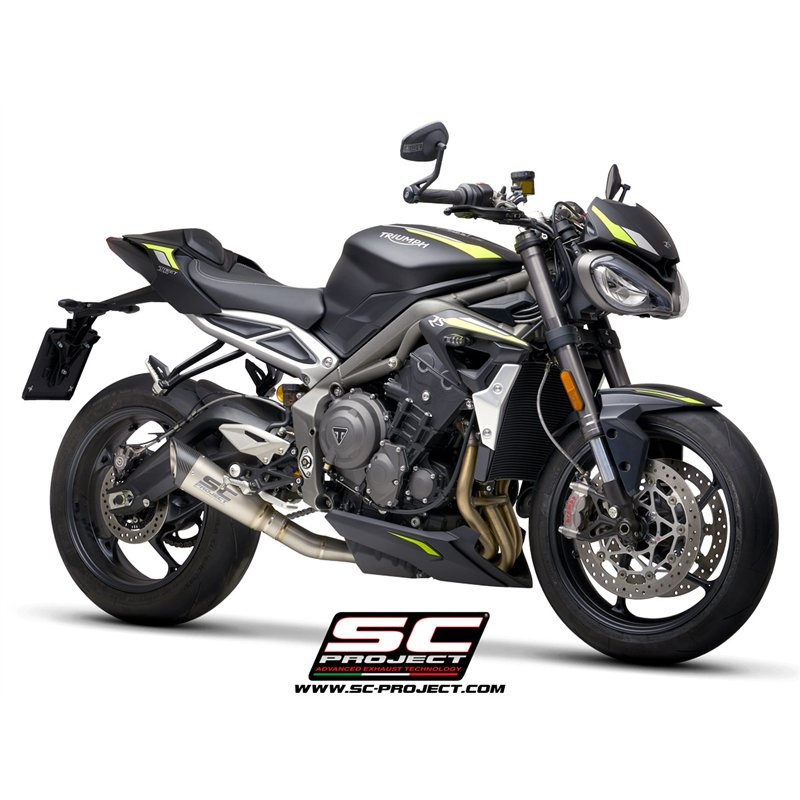 SC-Project Uitlaat S1 | Zilver | Triumph 660 Street Triple S