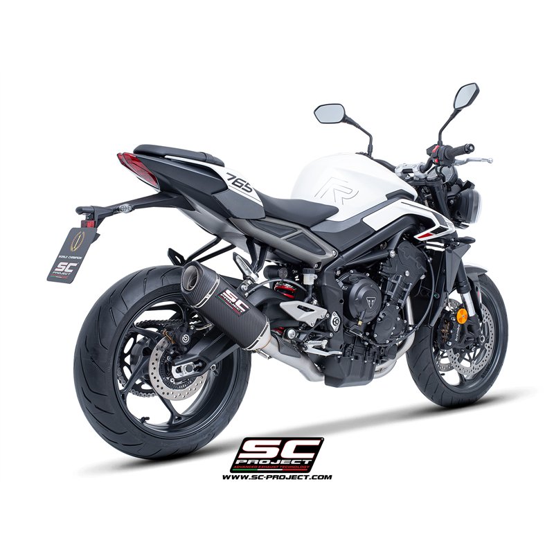 SC-Project Exhaust System 3-1 SC1-S | Carbon | Triumph 765 Street Triple