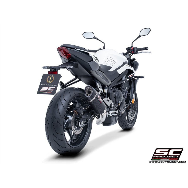 SC-Project Exhaust System 3-1 SC1-S | Carbon | Triumph 765 Street Triple
