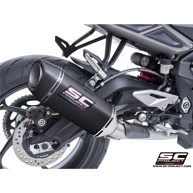 SC-Project Exhaust System 3-1 SC1-S | Carbon | Triumph 765 Street Triple