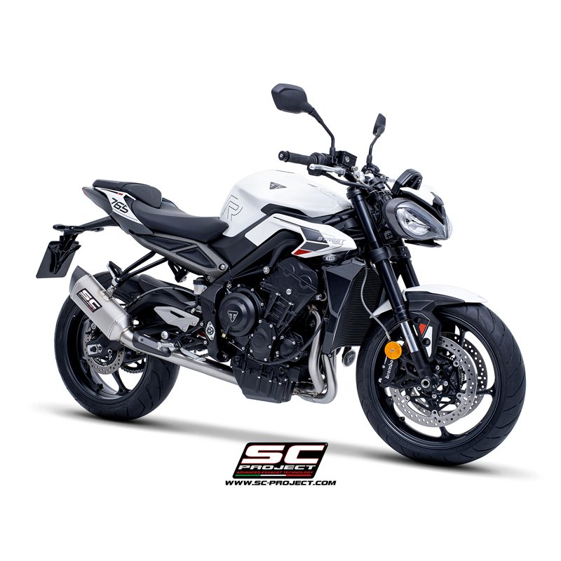 SC-Project Exhaust System 3-1 SC1-S | Silver | Triumph 765 Street Triple