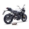 SC-Project Exhaust System 3-1 CR-T Mesh | Carbon | Triumph 765 Street Triple