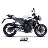 SC-Project Exhaust System 3-1 CR-T Mesh | Silver | Triumph 765 Street Triple