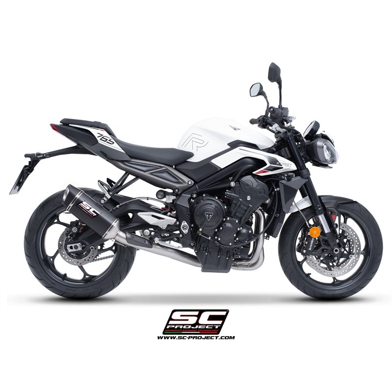 SC-Project Exhaust System 3-1 SC1-S | Carbon | Triumph 765 Street Triple