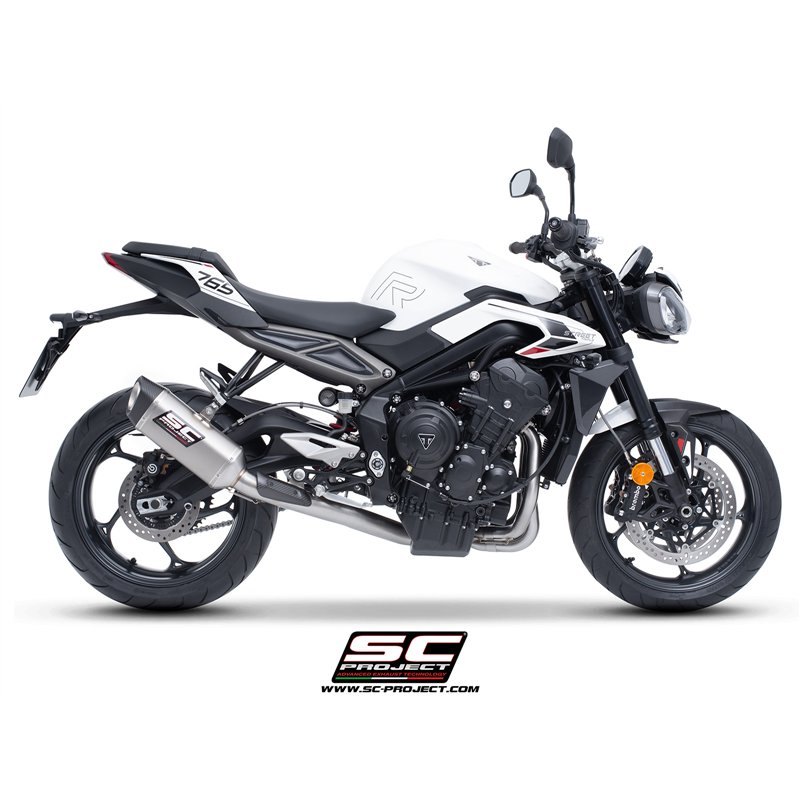 SC-Project Exhaust System 3-1 SC1-S | Silver | Triumph 765 Street Triple
