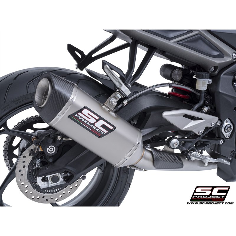 SC-Project Exhaust System 3-1 SC1-S | Silver | Triumph 765 Street Triple