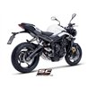 SC-Project Exhaust System 3-1 CR-T Mesh | Silver | Triumph 765 Street Triple