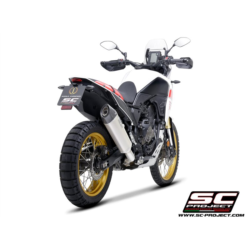 SC-Project Exhaust X-Plorer II | Silver | Yamaha 700 Tenere