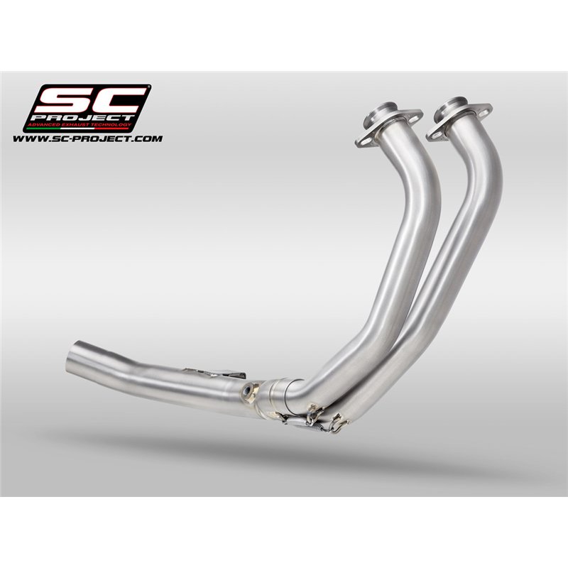 SC-Project Uitlaatbochten 2-1 SC/OEM | Zilver | Yamaha 700 Tenere