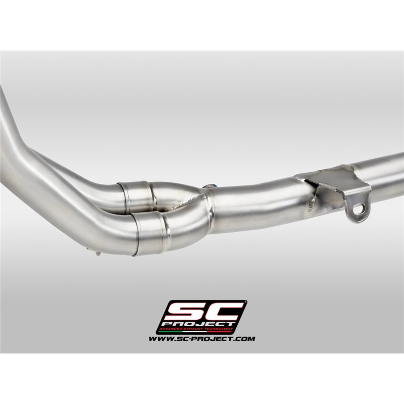 SC-Project Uitlaatbochten 2-1 SC/OEM | Zilver | Yamaha 700 Tenere