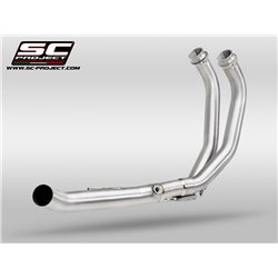 SC-Project Uitlaatbochten 2-1 SC/OEM | Zilver | Yamaha 700 Tenere