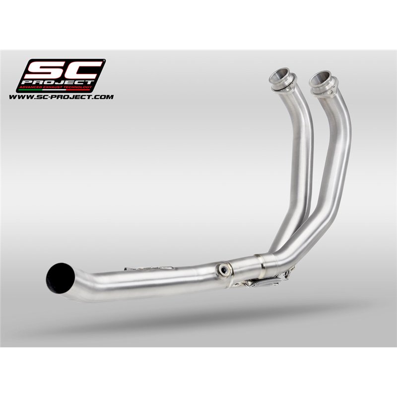 SC-Project Exhaust Pipes 2-1 SC/OEM | Silver | Yamaha 700 Tenere