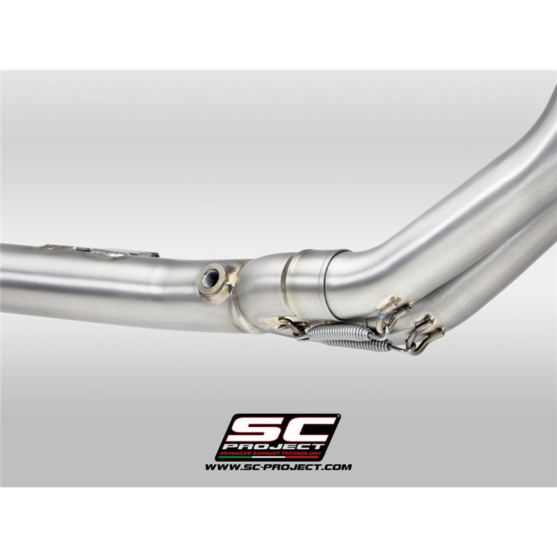 SC-Project Uitlaatbochten 2-1 SC/OEM | Zilver | Yamaha 700 Tenere