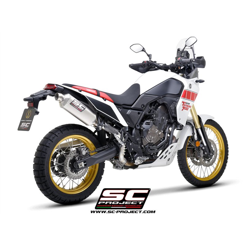 SC-Project Uitlaat Rally Raid | Zilver | Yamaha 700 Tenere
