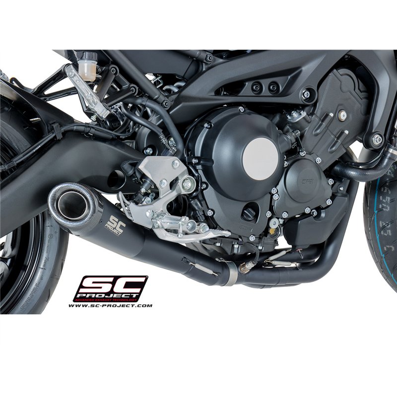 SC-Project Exhaust System 3-1 Conical | Black | Yamaha MT-09