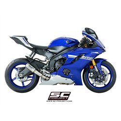 SC-Project Uitlaat CR-T High | Zilver | Yamaha YZF-R6 Race