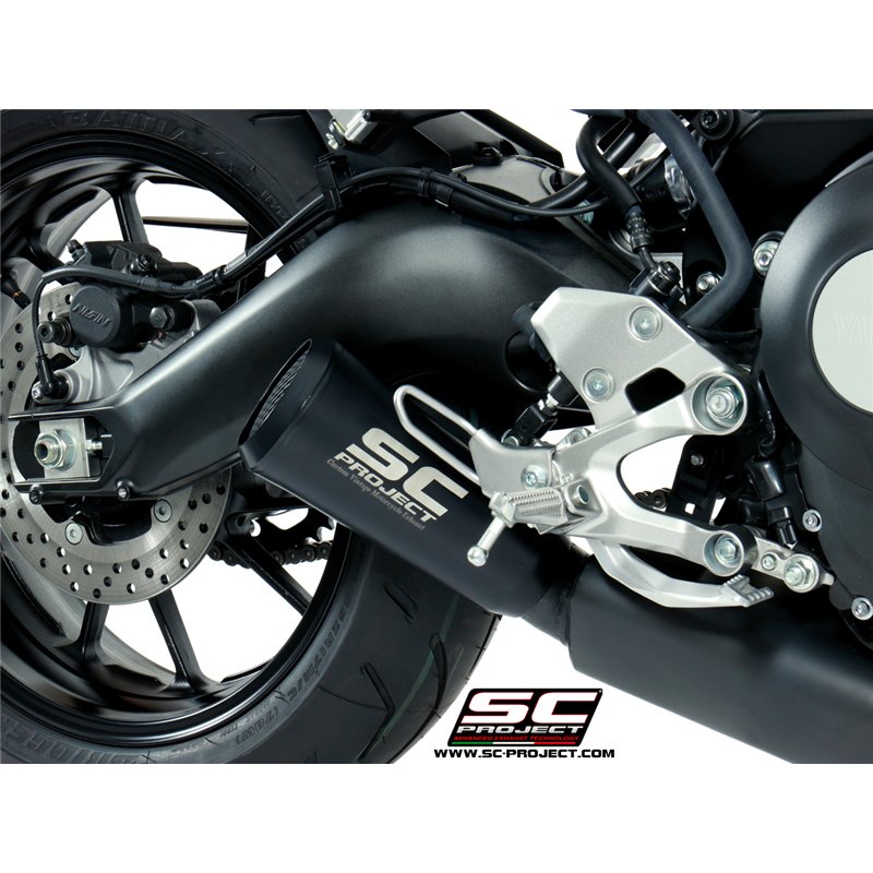 SC-Project Exhaust System 3-1 70s | Black | Yamaha XSR900