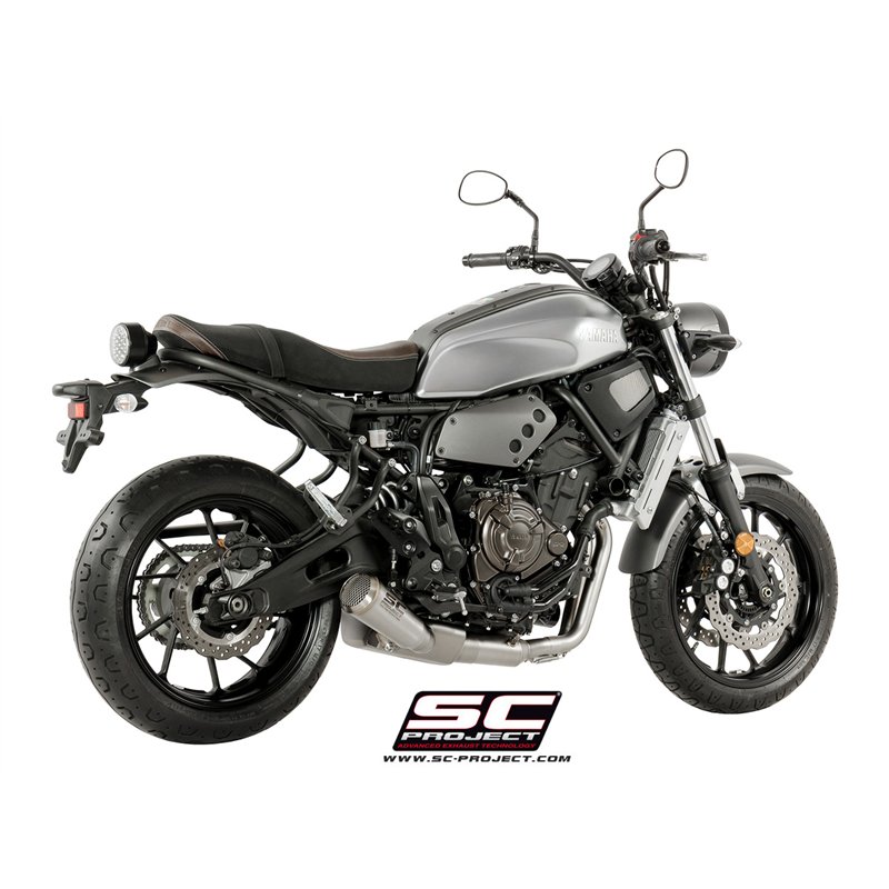 SC-Project Exhaust System 2-1 70s | Silver | Yamaha XSR700