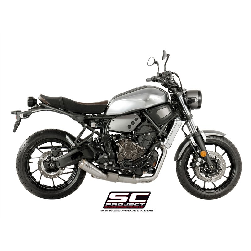 SC-Project Exhaust System 2-1 70s | Silver | Yamaha XSR700