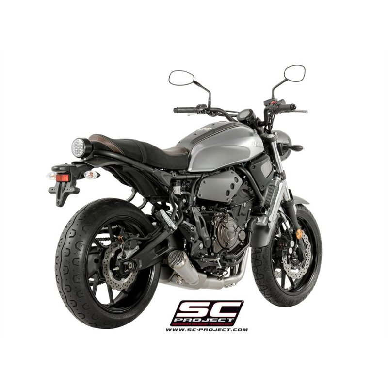 SC-Project Exhaust System 2-1 70s | Silver | Yamaha XSR700