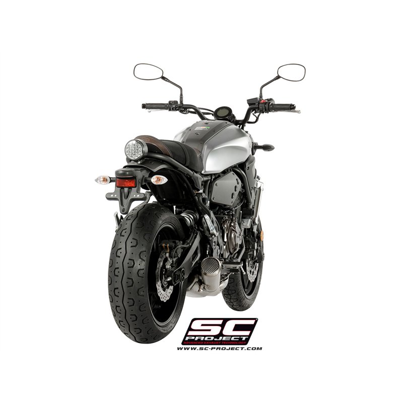 SC-Project Exhaust System 2-1 70s | Silver | Yamaha XSR700