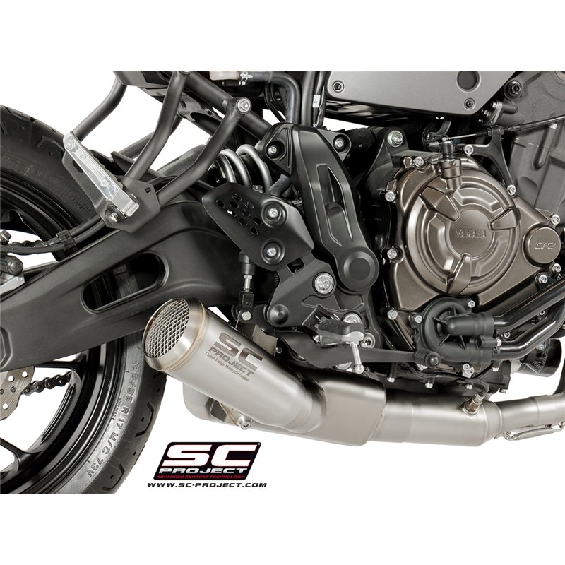 SC-Project Exhaust System 2-1 70s | Silver | Yamaha XSR700