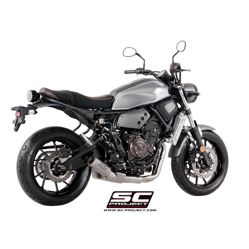SC-Project Uitlaatsysteem 2-1 CR-T | Zilver | Yamaha XSR700