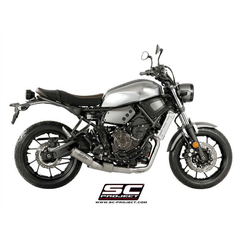 SC-Project Uitlaatsysteem 2-1 CR-T | Zilver | Yamaha XSR700