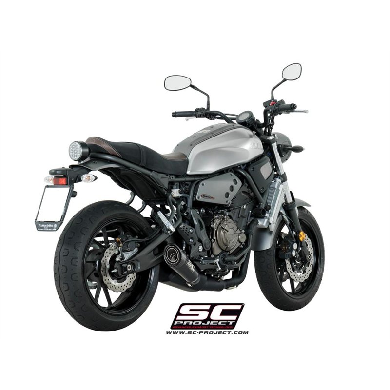 SC-Project Exhaust System 2-1 S1 | Black | Yamaha XSR700