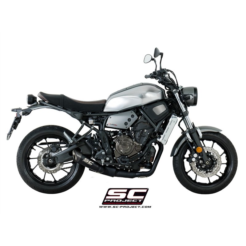 SC-Project Exhaust System 2-1 S1 | Black | Yamaha XSR700