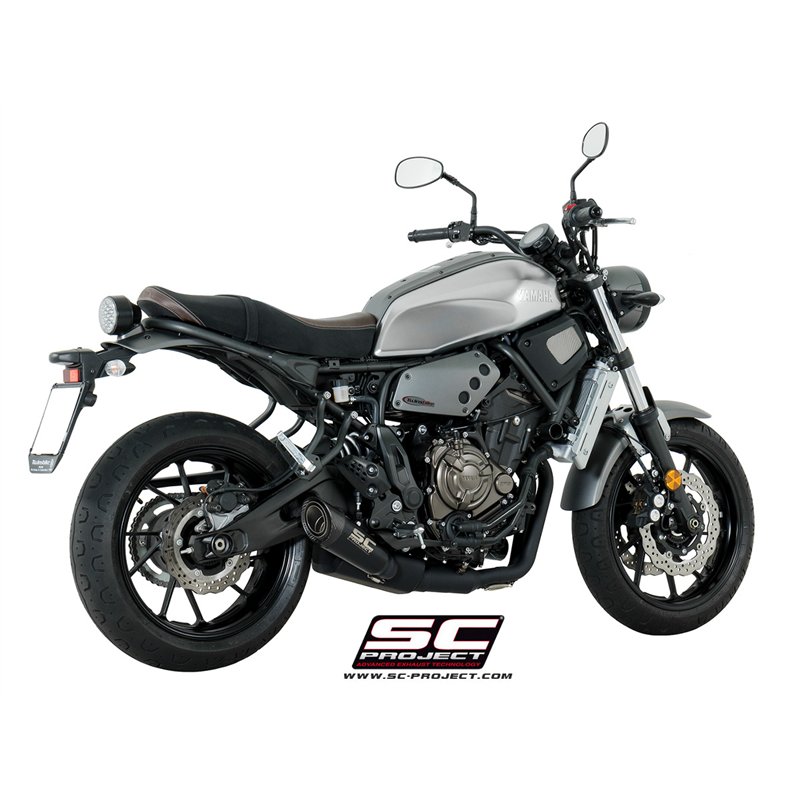 SC-Project Exhaust System 2-1 S1 | Black | Yamaha XSR700