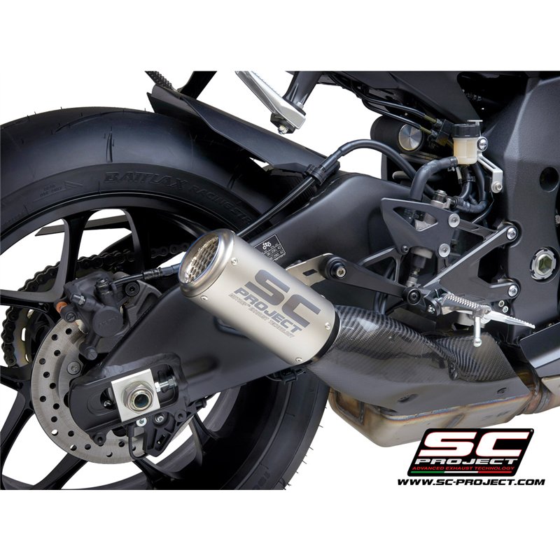 SC-Project Exhaust CR-T Mesh | Silver | Yamaha YZF-R1