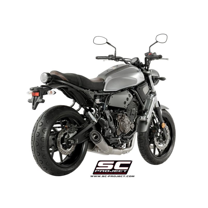 SC-Project Uitlaatsysteem 2-1 S1 | Zilver | Yamaha XSR700
