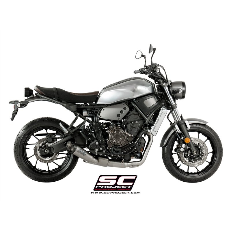 SC-Project Uitlaatsysteem 2-1 S1 | Zilver | Yamaha XSR700