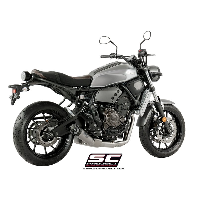 SC-Project Exhaust System 2-1 S1 | Silver | Yamaha XSR700