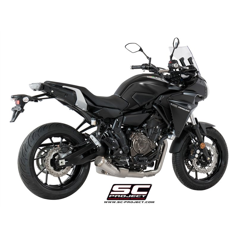 SC-Project Exhaust System 2-1 70s | Silver | Yamaha 700 Tracer