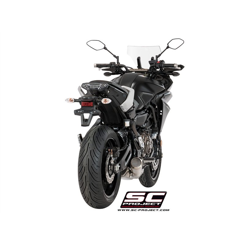 SC-Project Exhaust System 2-1 70s | Silver | Yamaha 700 Tracer
