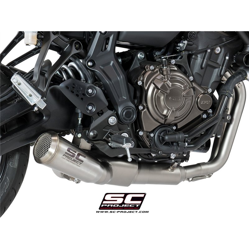 SC-Project Exhaust System 2-1 70s | Silver | Yamaha 700 Tracer