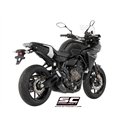 SC-Project Exhaust System 2-1 70s | Black | Yamaha 700 Tracer